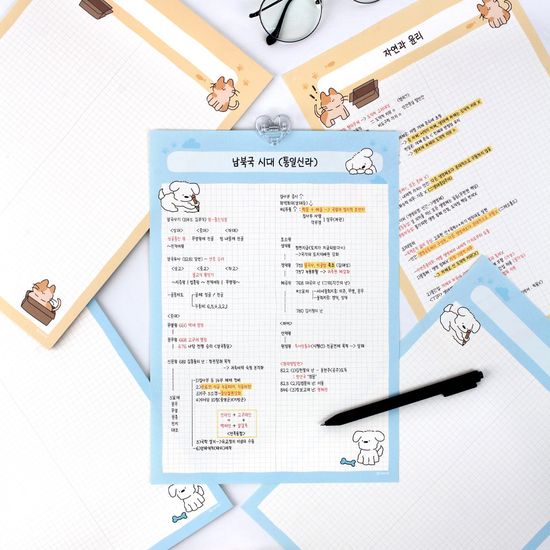 리코즈 스터디 리리앤코코 모눈패드 A4 30매