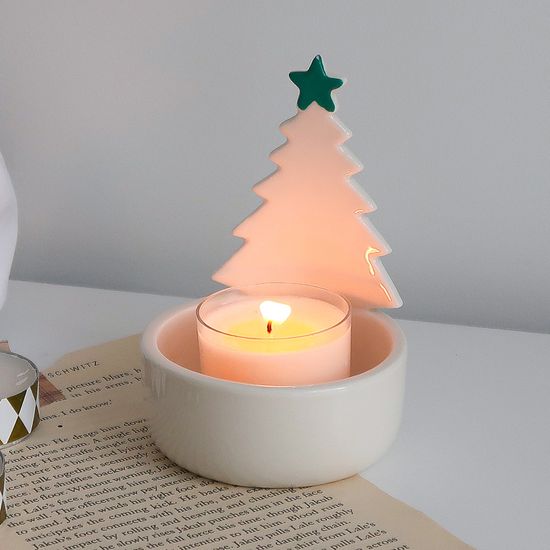 트리 도자기 티라이트 캔들홀더