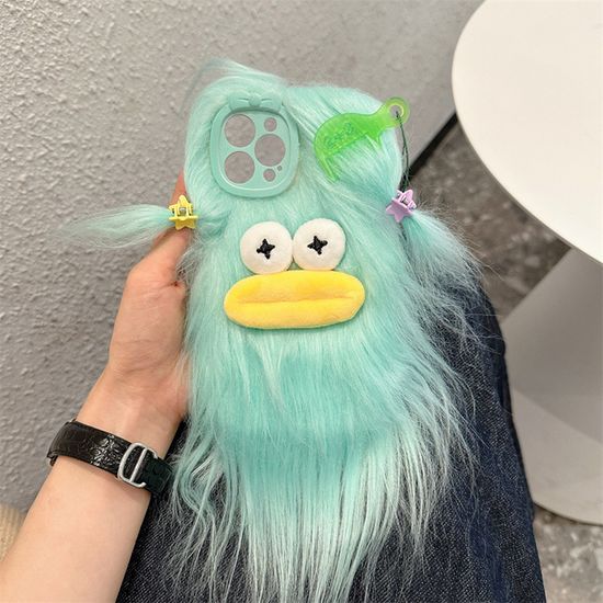 갤럭시S24 S23 S22 S21 몬스터 인형 꾸미기 털 케이스