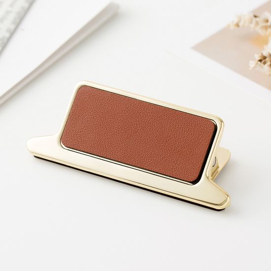 [무료각인]집게형 북클립 천연소가죽 북스토퍼