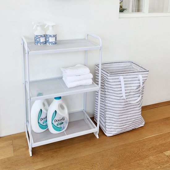 노바리빙 다용도 철제 무타공 스탠딩 수납 선반 