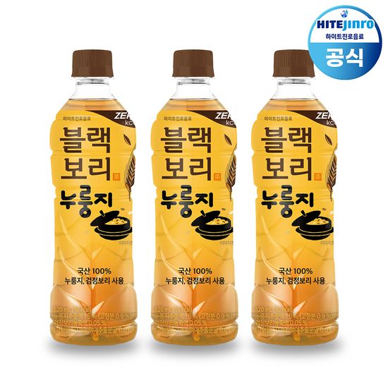 하이트진로 블랙보리 누룽지 520ml x 20pet