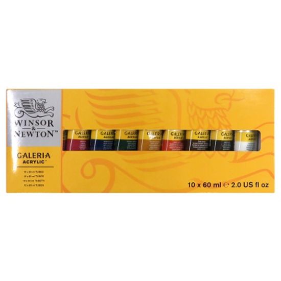 윈저앤뉴튼 갤러리아 아크릴 물감세트 60ml*10색