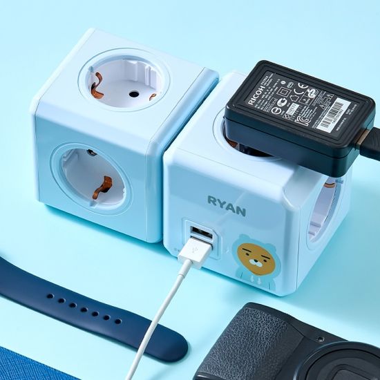 파워큐브 USB 디자인 멀티탭 콘센트 카카오프렌즈