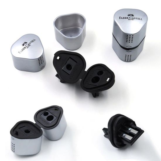 파버카스텔 칼날 3개 그립 트리오 삼각 연필깎이 1개