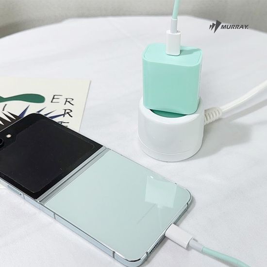 컬러 25W 고속충전기 세트 (어댑터+C타입케이블)