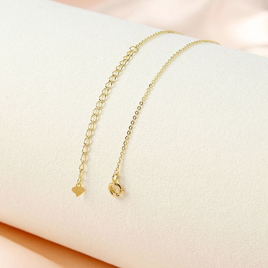 [비쥬홀릭] 실버925 골드도금 써클 큐빅 목걸이(쇼핑