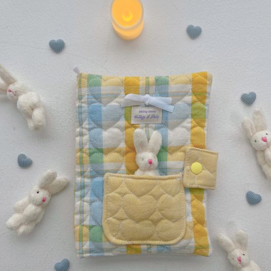 멜팅치즈 하트통통 북커버 B6 A5