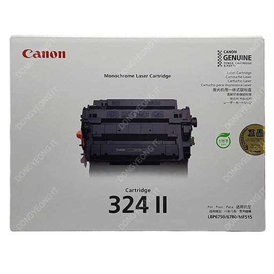Canon정품 LBP3400KNC 토너 검정 CRG-324II BK 대용량