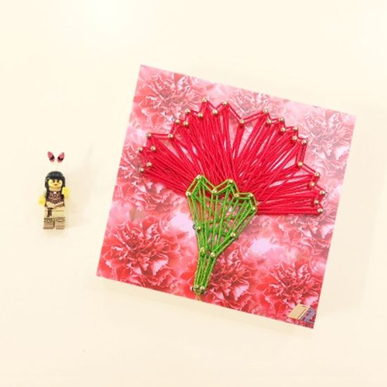 카네이션 스트링아트 만들기 패키지 DIY (스티커)