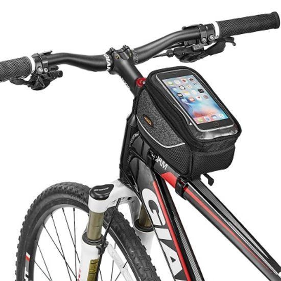 스마트폰 거치 가능 탈부착 방식 자전거 탑튜브 가방