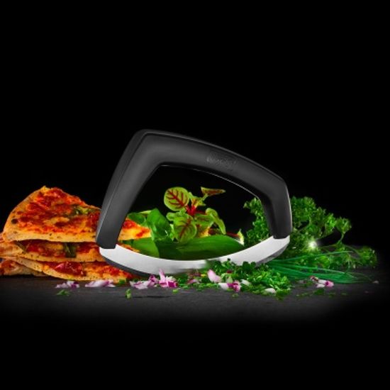 루치 쉽고 간단한 다용도 반달 모양 다지기 칼