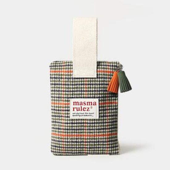 Strap pouch _ Hound orange line