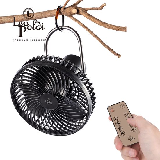 [레오폴디] BLDC 캠핑용 리모컨 삼각대 선풍기