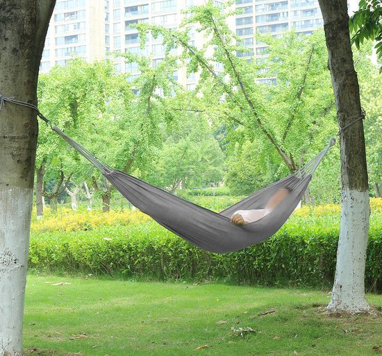 [엣모어]힐링존 캠핑 해먹(190x90cm) (그레이)