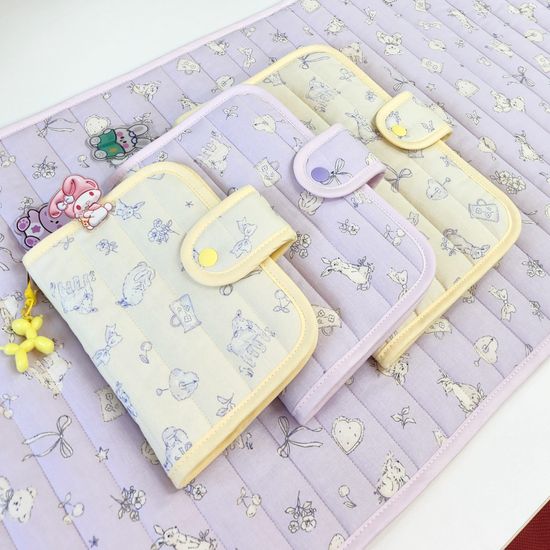 쁘띠미뇽 패브릭 다이어리 북커버