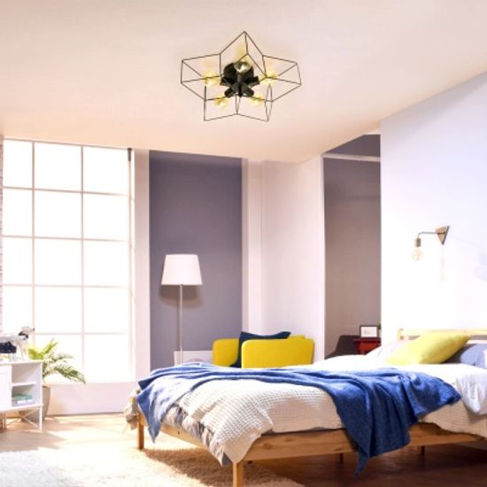 스텔라 5등 방등 블랙 인테리어 아이방 조명