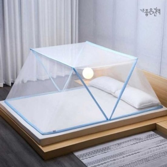 기분좋은선택 초간편 폴딩 사각 모기장 (싱글/더블)