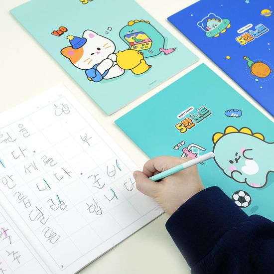 핑크풋 쪼꼬미5칸노트(블루)