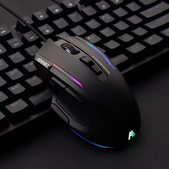 컴퓨터 PC 노트북 RGB 게이밍 유선 마우스 AG0102