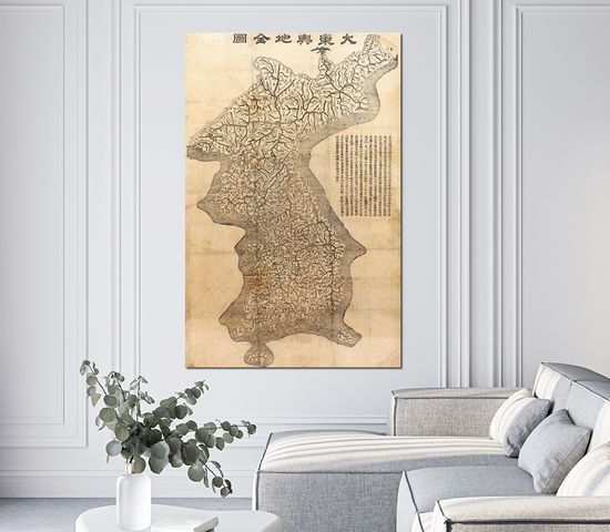 김정호 대동여지도 그림 액자 거실 안방 사무실 특대