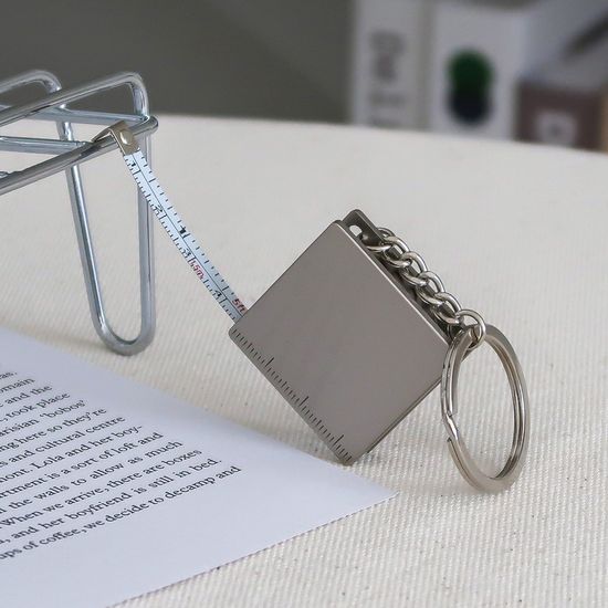 휴대용 수예용 키링 스텐 미니 줄자 1.2m