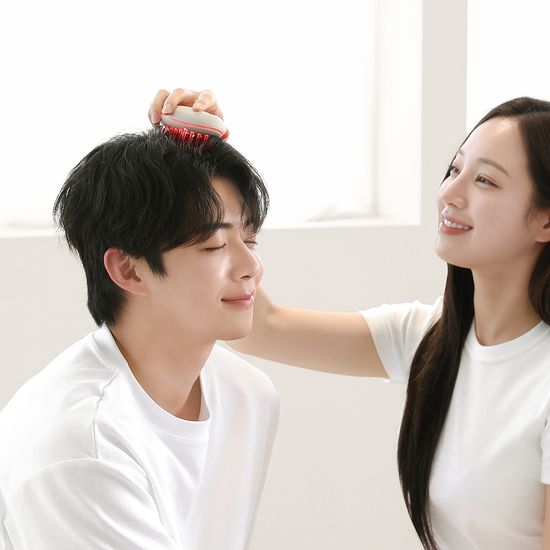 무아스 3 in 1 EMS 두피 케어 마사지기 뷰티디바이스