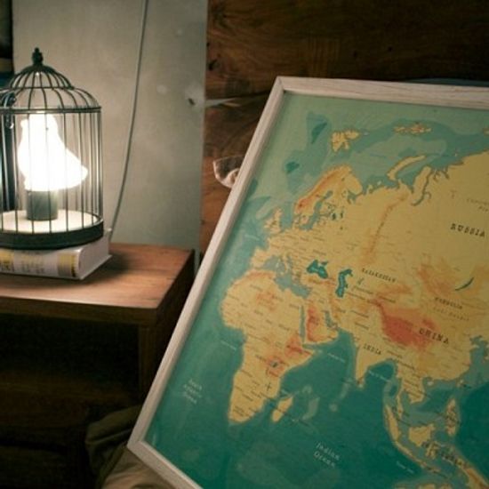 어드벤처맵_컬러 시리즈 {북유럽풍 인테리어 세계지도}