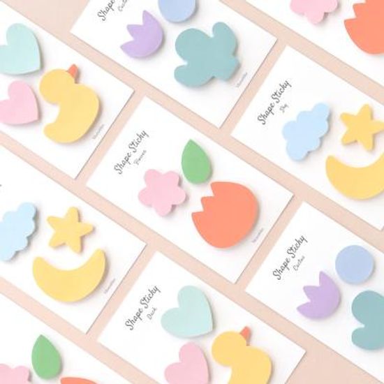 쉐입스티키 실루엣 점착메모지