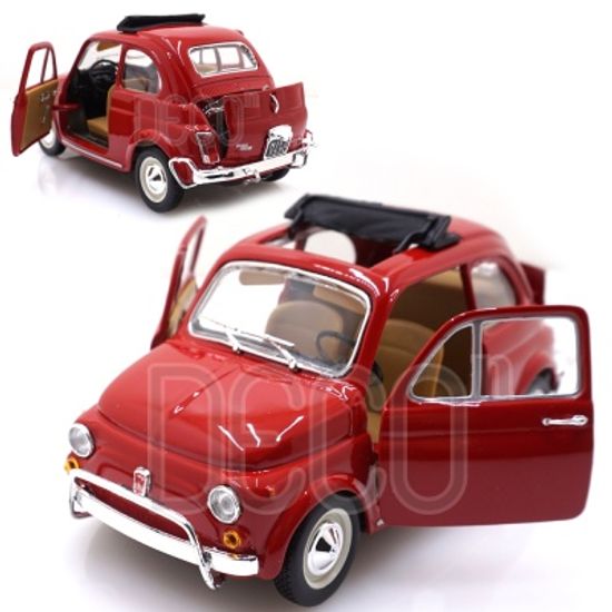 1:24 피아트 500L 레드 미니카 다이캐스트 피규어