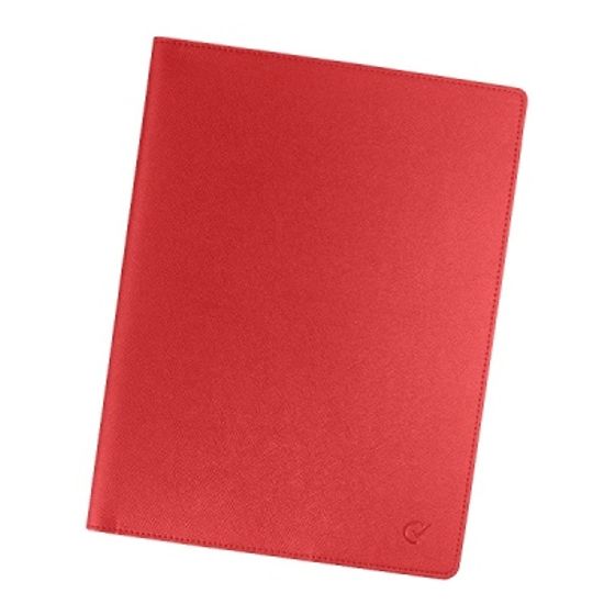 웍스 A5 가죽수첩 커버 플래너 돌체A 레드-맥시 70S1