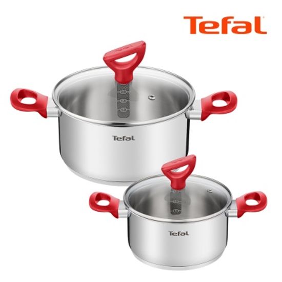 테팔 에디션 레드 인덕션 양수냄비 18+24cm