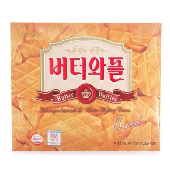 크라운 버터 와플 316g 1팩