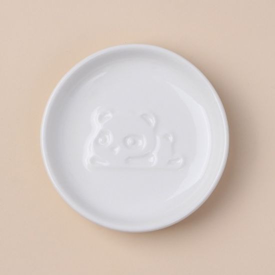 푸드냠냠 도자기 입체 소스그릇(판다B) 양각 소스종지