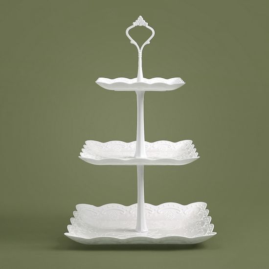 인조이 3단 디저트 트레이 에프터눈티 케이크스탠드