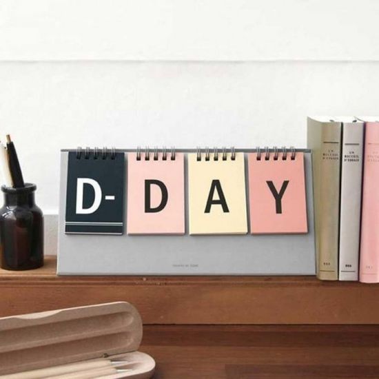 만년 탁상 달력 D-DAY 캘린더 1000일 기념일 수능 미