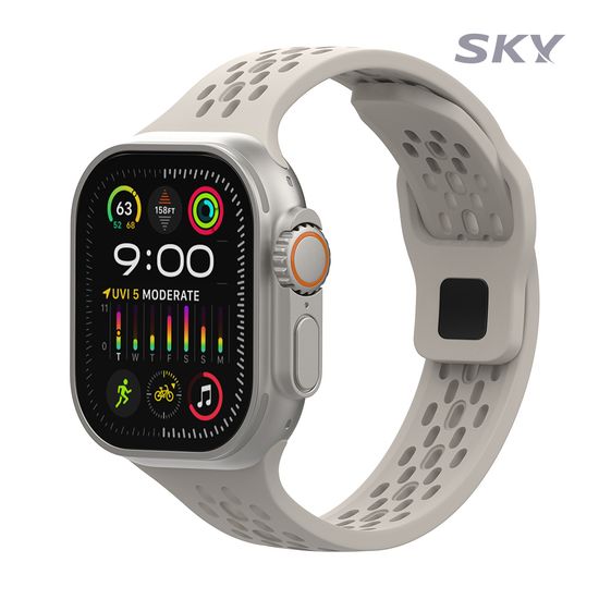 스카이 애플워치 펀칭 실리콘 스트랩 스포츠 밴드