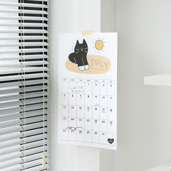 아이코닉 2026 두들 벽걸이달력