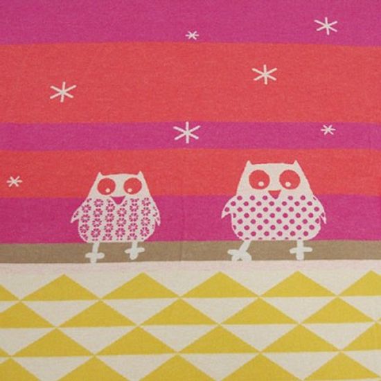 멀티 부엉이 블랭킷-핑크