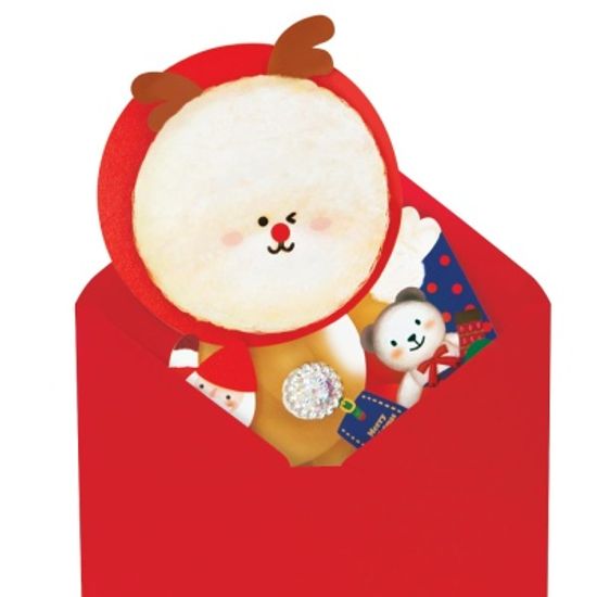 루돌프 비숑 크리스마스카드 FS734103