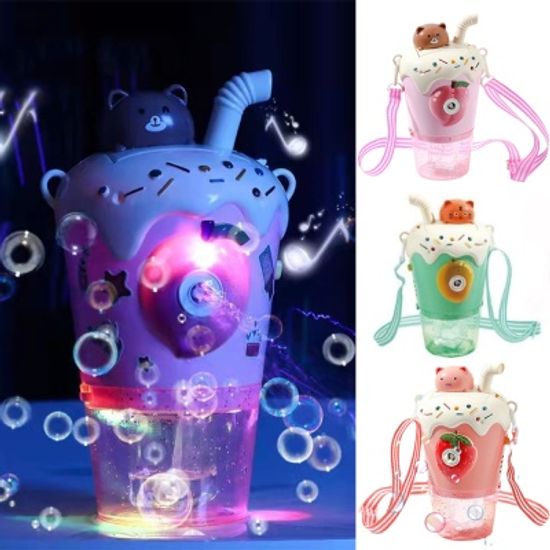 led 뮤직 동물 음료컵 비눗방울 버블 머신 데코스티커
