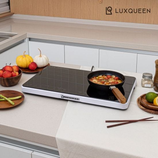 [렉스퀸] 2구 휴대용 10단 이동식 터치식 인덕션