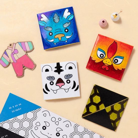 연날리기 설날만들기 유아미술놀이 새해전통명절카드