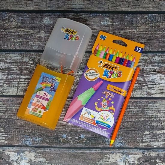 빅 키즈 컬러링 Evolution CIRCUS 12색 색연필+필통