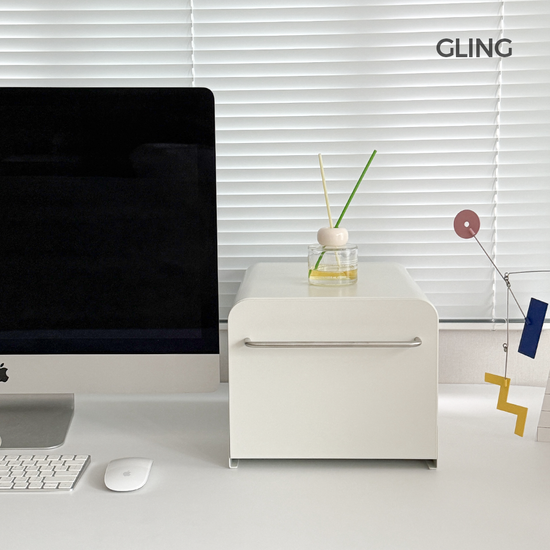 쇠테리어 철제 화이트 서랍장 중형