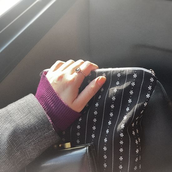 밤안개 자수 북파우치