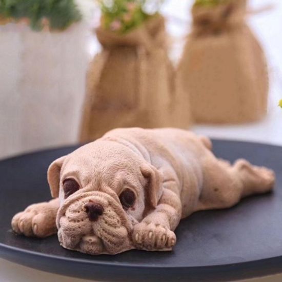 3D 아이스크림케잌 불독 퍼그 아이스트레이