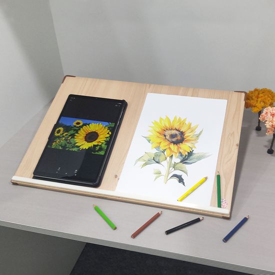 위즈독서대 수에이50 필기겸용 책거치대 1단 독서대