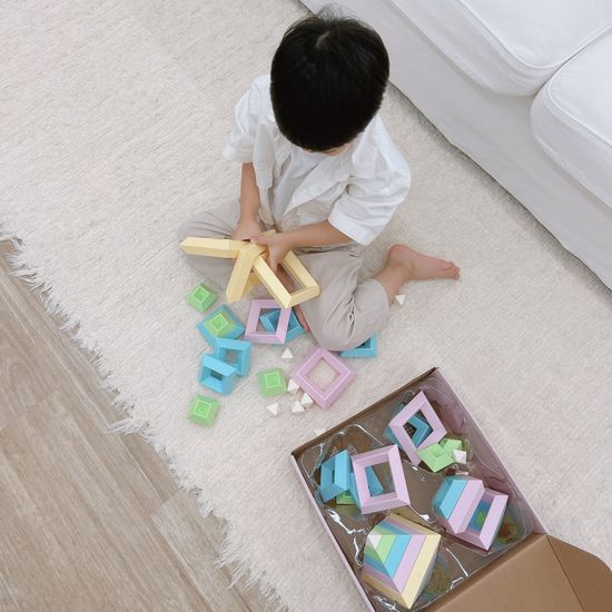다이아몬드 블럭 수학 몬테소리 교구 블록 장난감