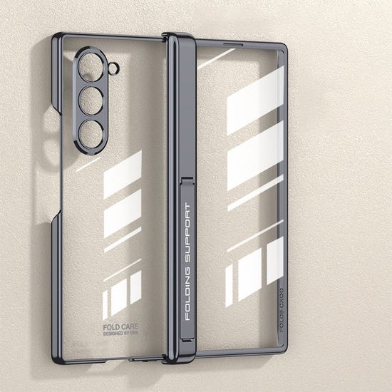 갤럭시z폴드6 마그네틱 힌지 풀커버 투명 하드 케이스